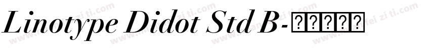 Linotype Didot Std B字体转换